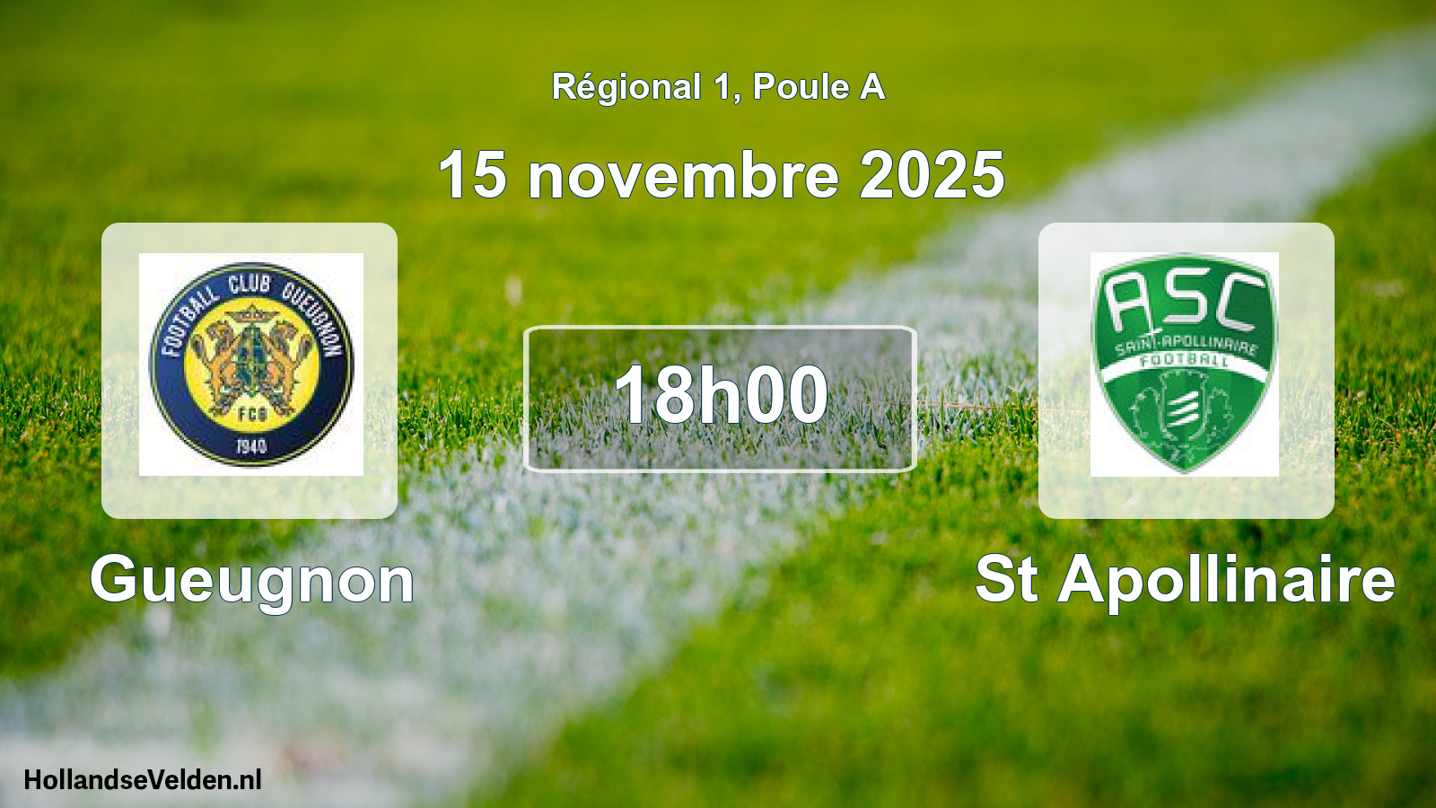 Scheduled Match: Gueugnon - St Apollinaire (15 November 2025)