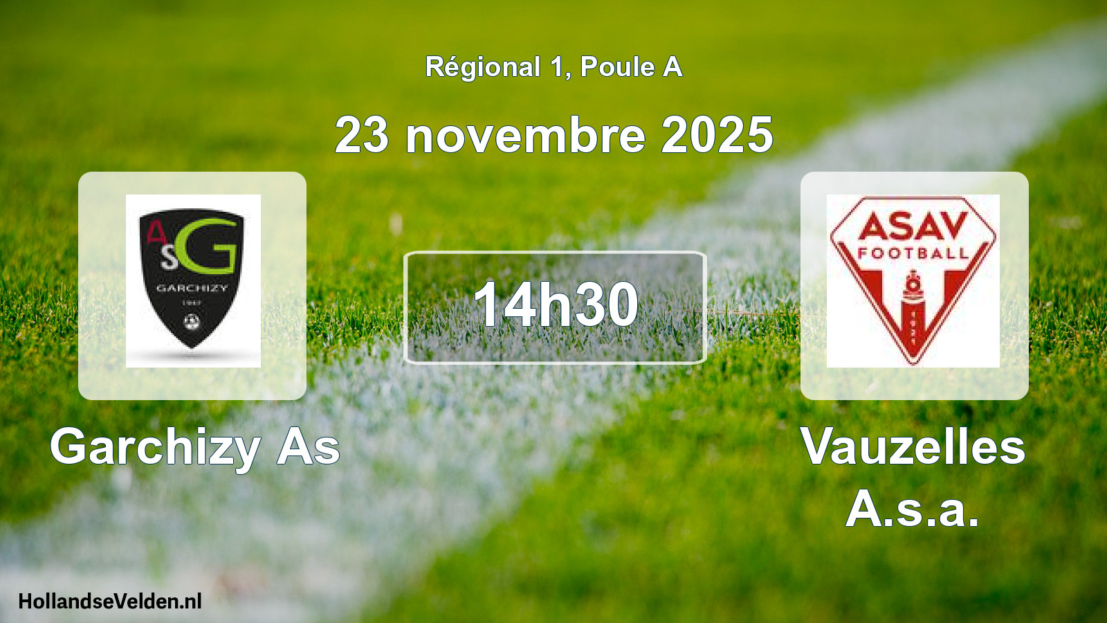 Geplande wedstrijd: Garchizy As - Vauzelles A.s.a. (23 novembre 2025)