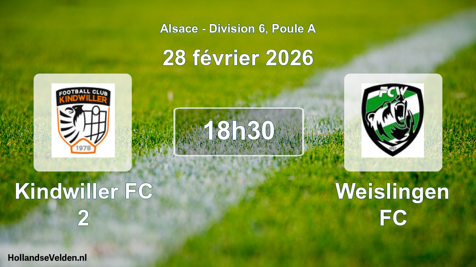 Scheduled Match: Kindwiller FC 2 - Weislingen FC (28 February 2026)