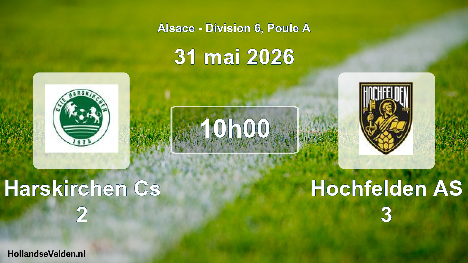 Scheduled Match: Harskirchen Cs 2 - Hochfelden AS 3 (31 May 2026)
