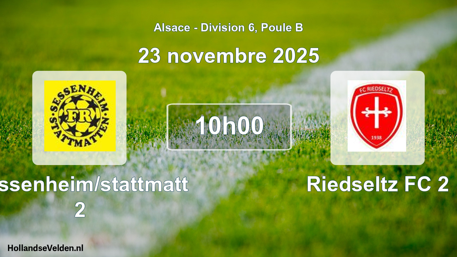 Scheduled Match: Sessenheim/stattmatt 2 - Riedseltz FC 2 (23 November 2025)