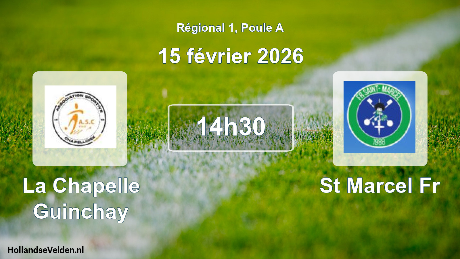 Geplande wedstrijd: La Chapelle Guinchay - St Marcel Fr (15 février 2026)