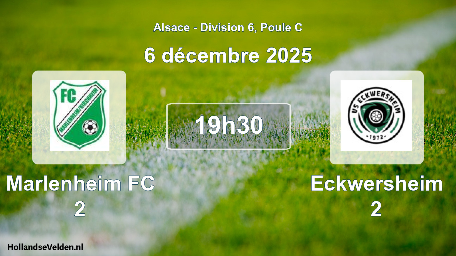 Geplande wedstrijd: Marlenheim FC 2 - Eckwersheim 2 (6 december 2025)