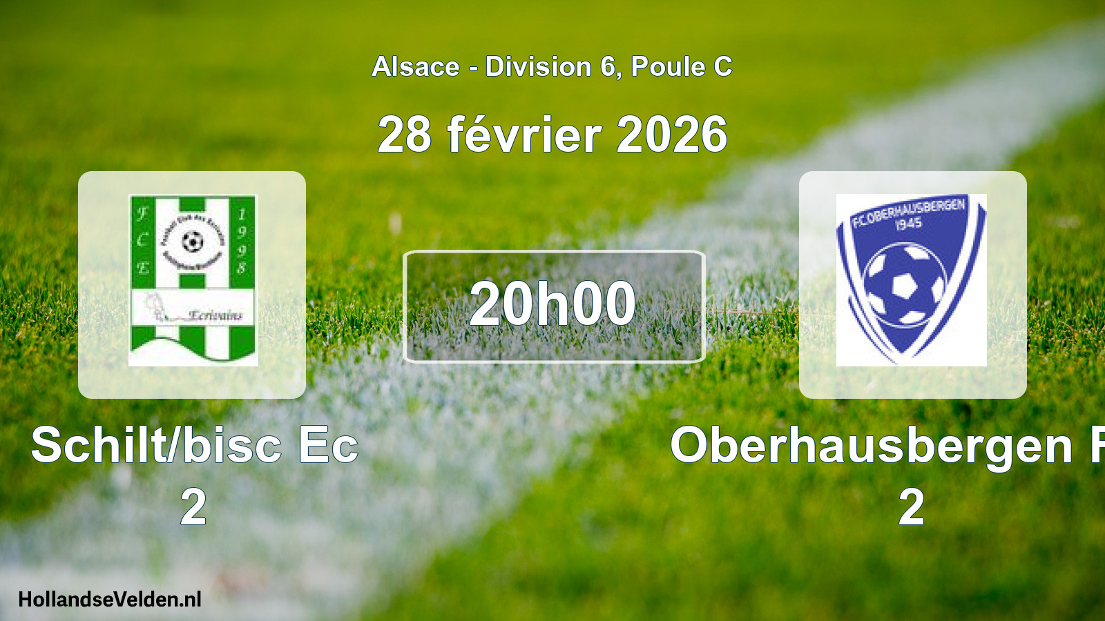 Scheduled Match: Schilt/bisc Ec 2 - Oberhausbergen FC 2 (28 February 2026)