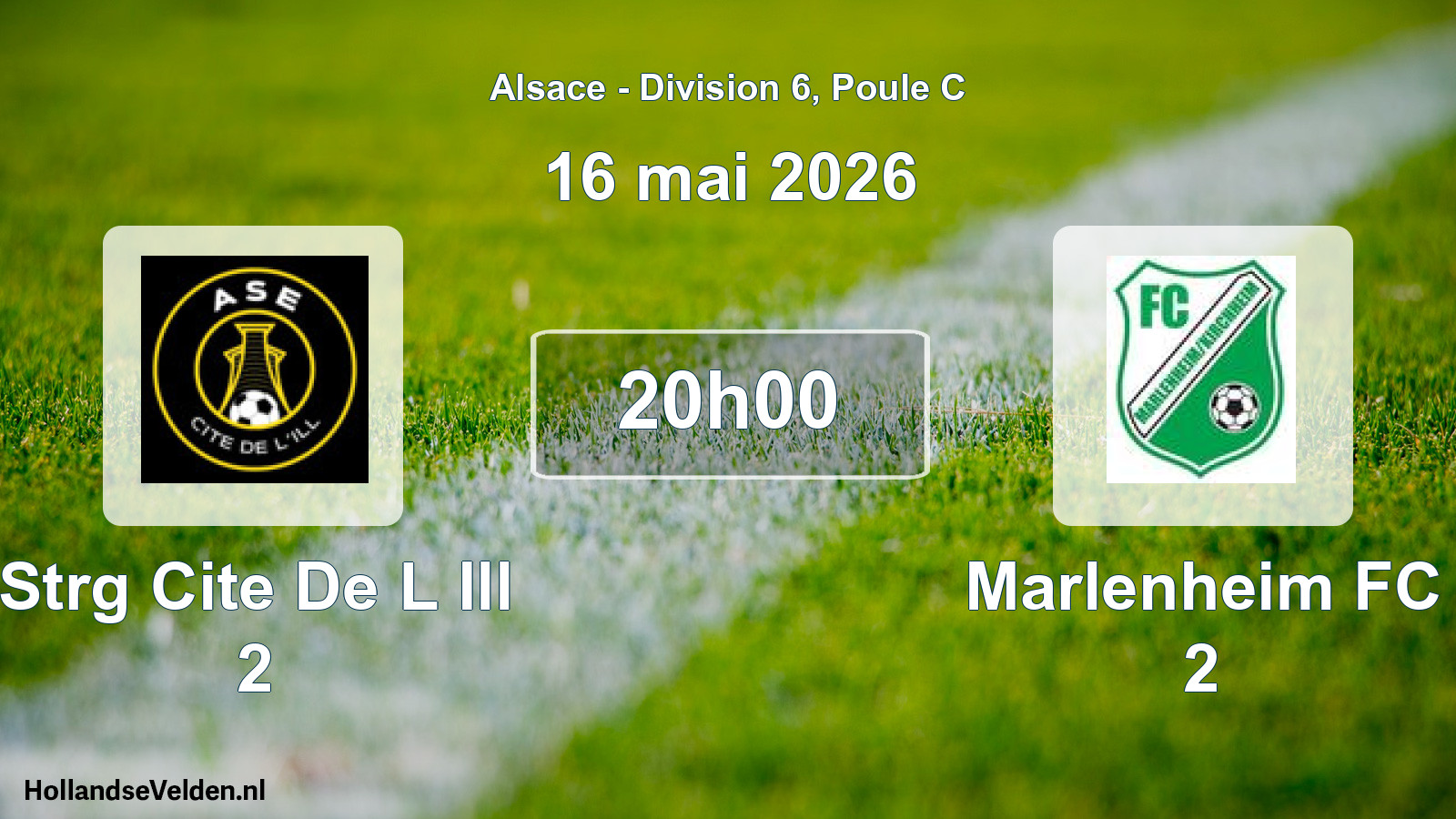 Geplande wedstrijd: Strg Cite De L Ill 2 - Marlenheim FC 2 (16 mei 2026)