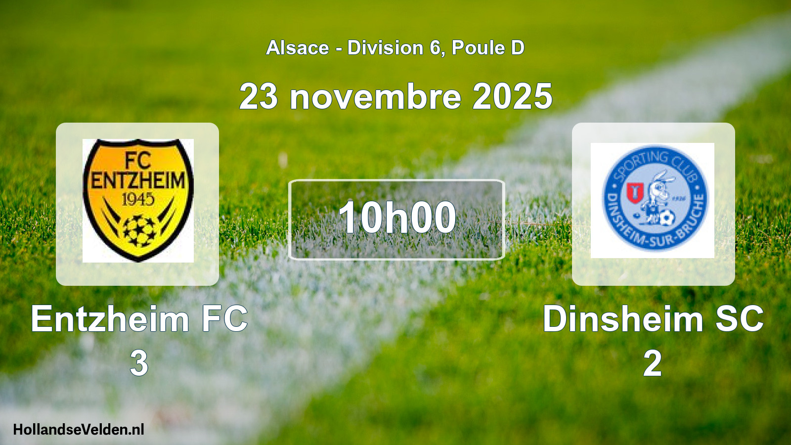 Scheduled Match: Entzheim FC 3 - Dinsheim SC 2 (23 November 2025)