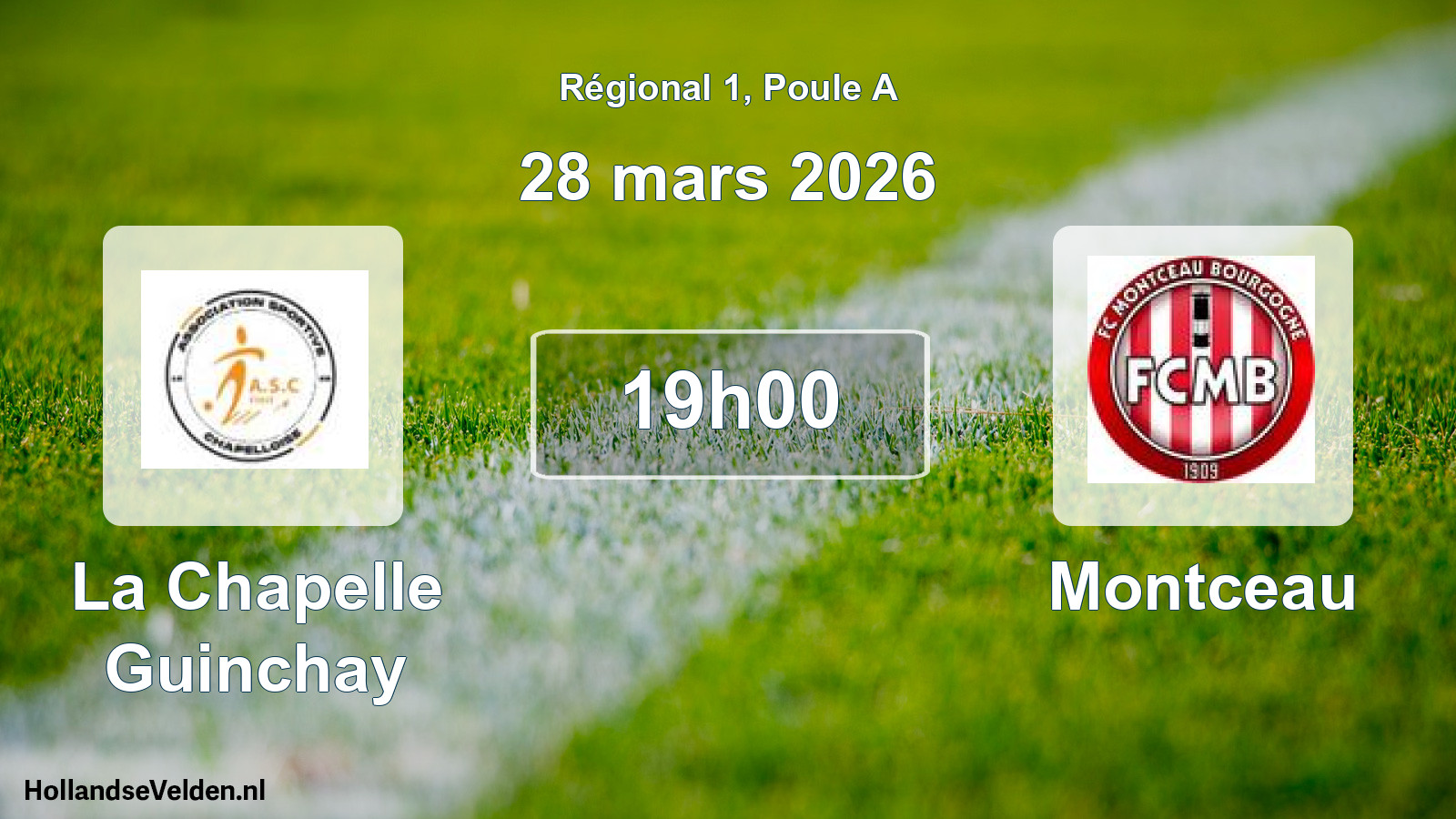 Scheduled Match: La Chapelle Guinchay - Montceau (28 March 2026)