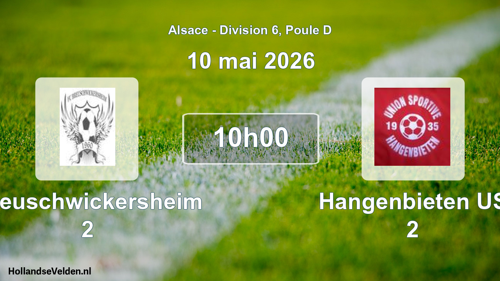Scheduled Match: Breuschwickersheim 2 - Hangenbieten US 2 (10 May 2026)