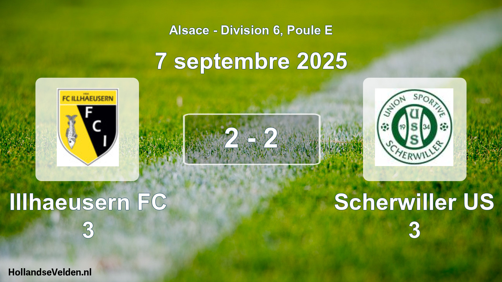 Total number of matches played: Illhaeusern FC 3 - Scherwiller US 3 2 - 2 (7 September 2025)