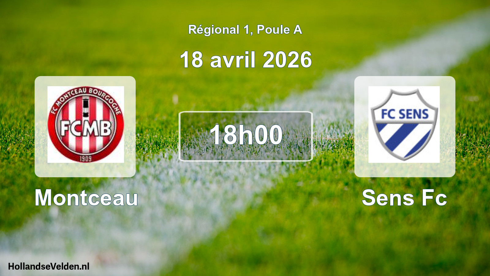 Scheduled Match: Montceau - Sens Fc (18 April 2026)