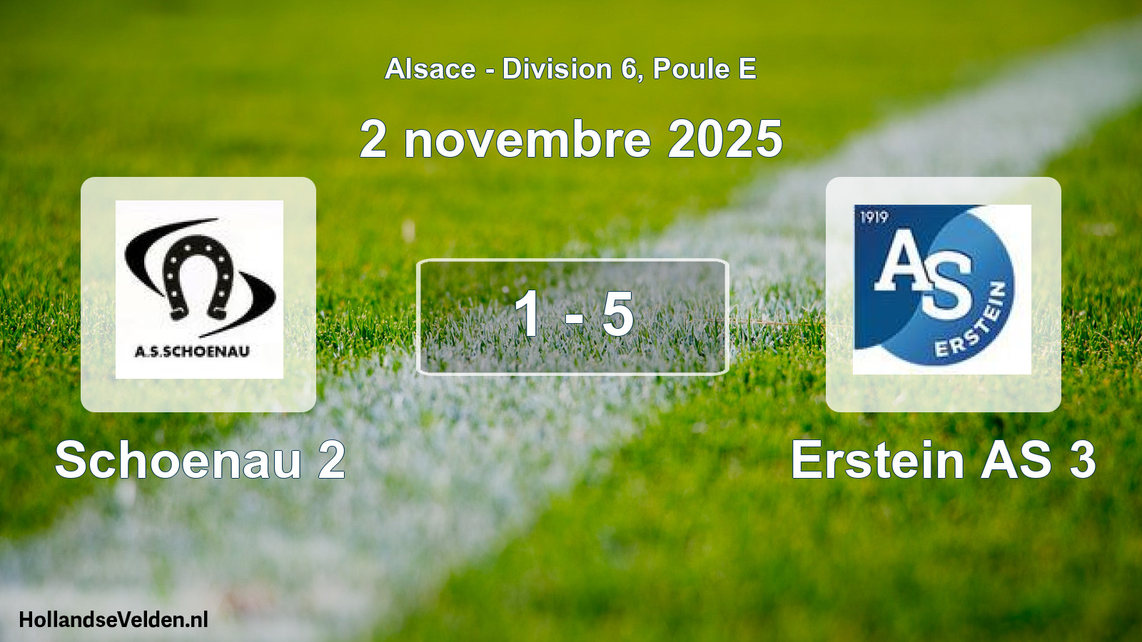 Total number of matches played: Schoenau 2 - Erstein AS 3 1 - 5 (2 November 2025)