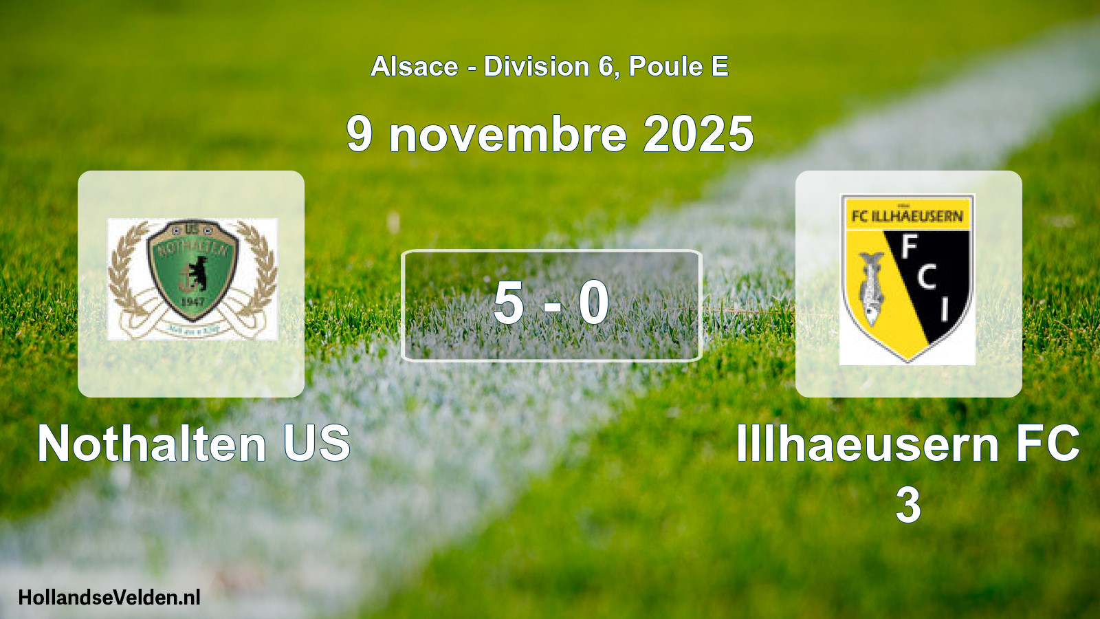 Gespeelde wedstrijd: Nothalten US - Illhaeusern FC 3 5 - 0 (9 november 2025)
