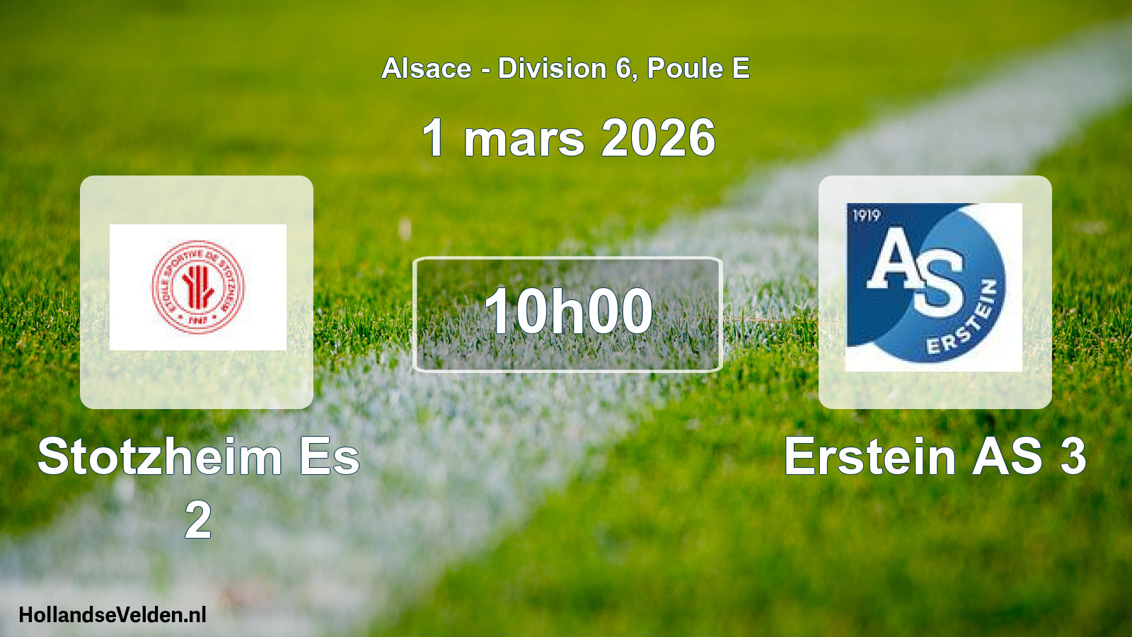 Scheduled Match: Stotzheim Es 2 - Erstein AS 3 (1 March 2026)