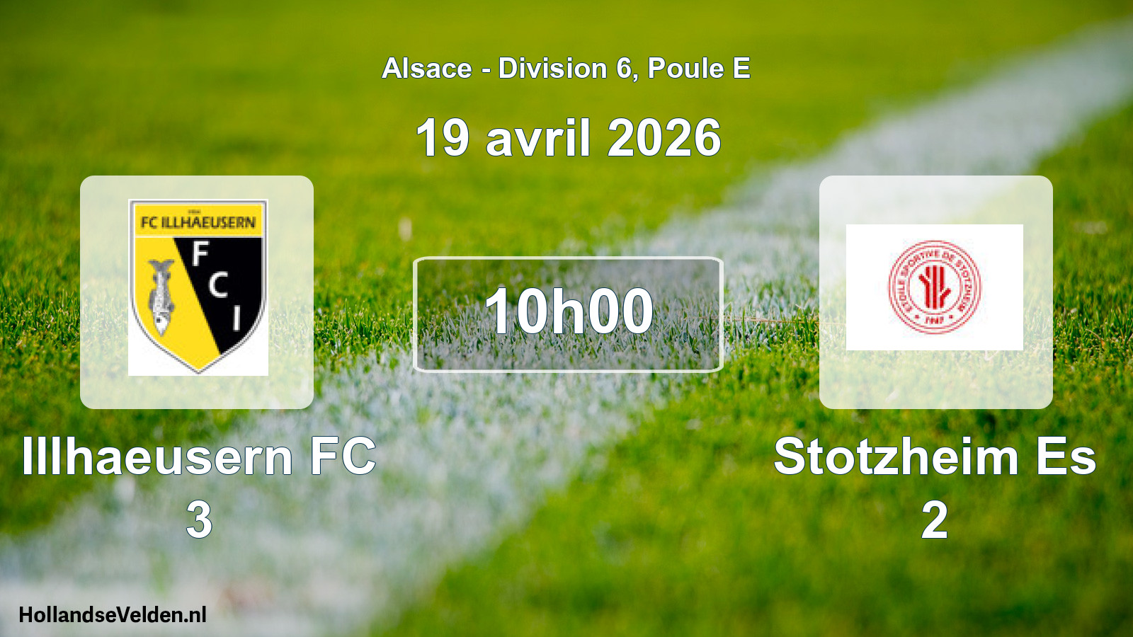 Geplande wedstrijd: Illhaeusern FC 3 - Stotzheim Es 2 (19 april 2026)