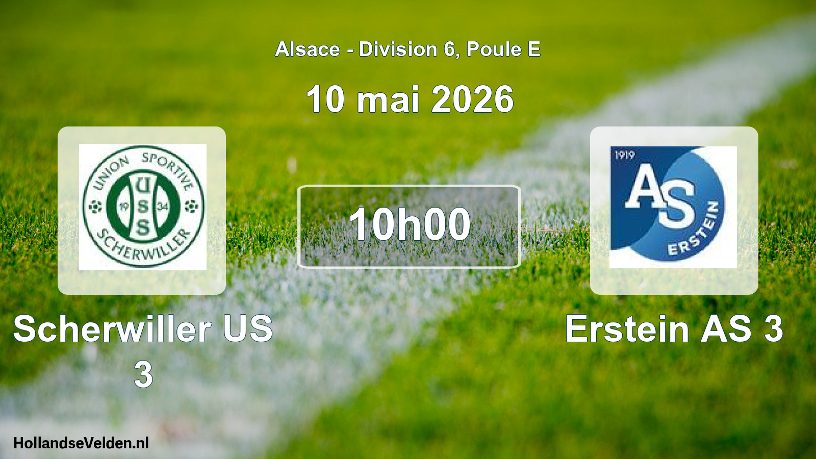 Scheduled Match: Scherwiller US 3 - Erstein AS 3 (10 May 2026)