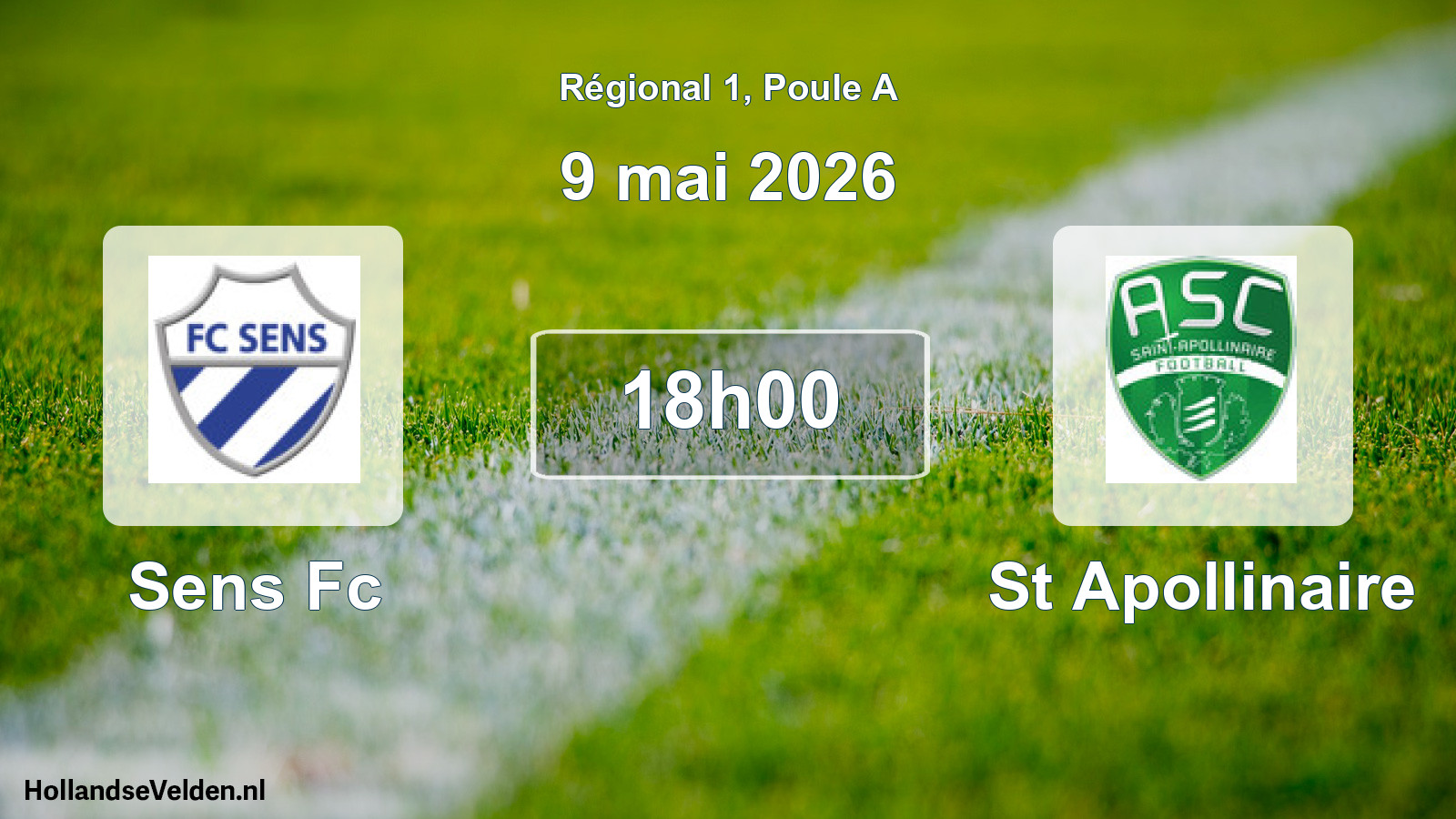 Scheduled Match: Sens Fc - St Apollinaire (9 May 2026)