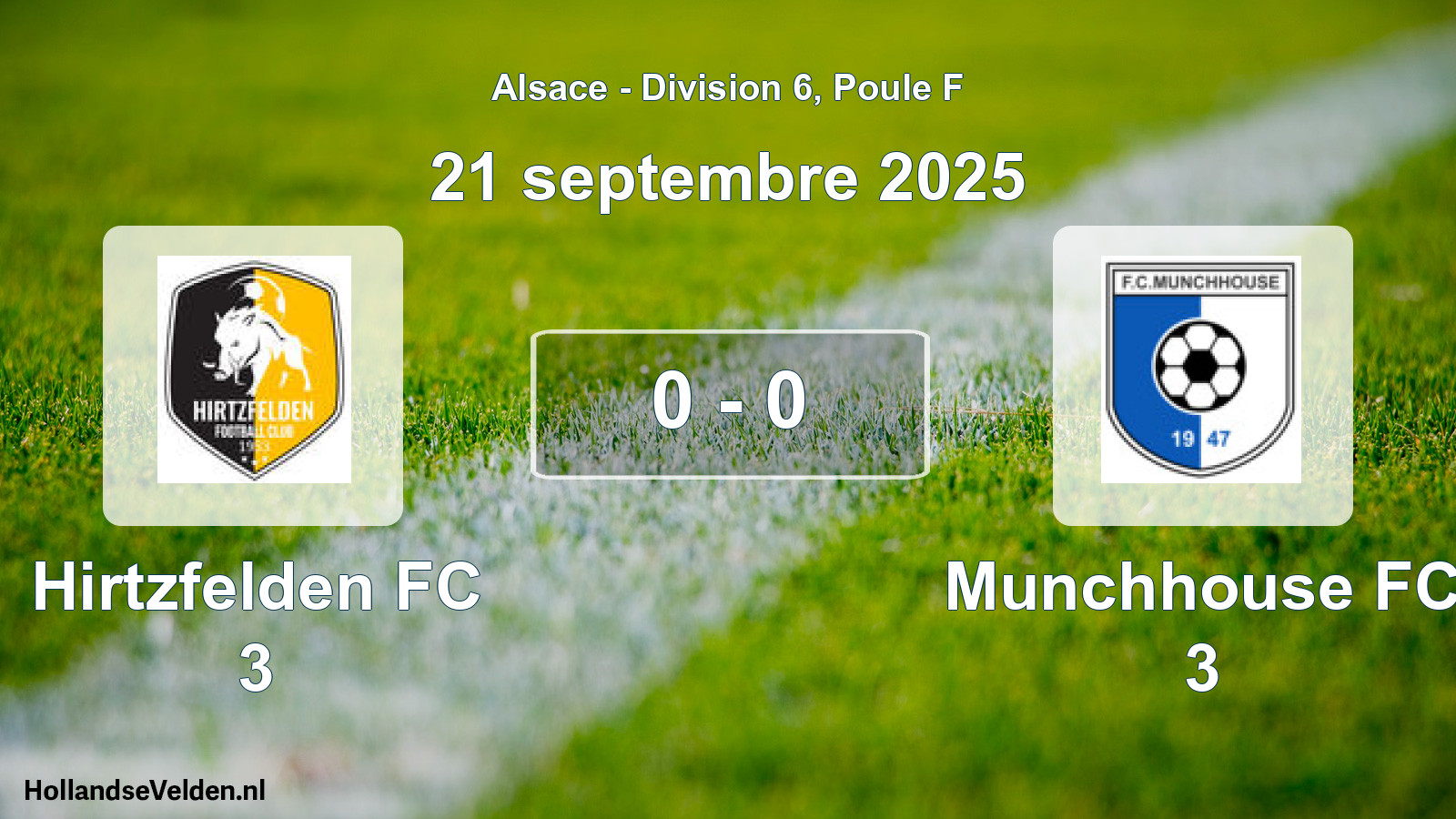 Total number of matches played: Hirtzfelden FC 3 - Munchhouse FC 3 0 - 0 (21 September 2025)