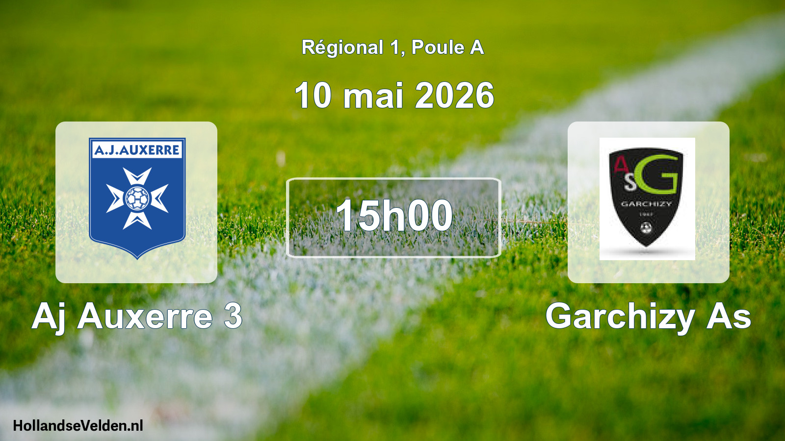 Geplande wedstrijd: Aj Auxerre 3 - Garchizy As (10 mei 2026)