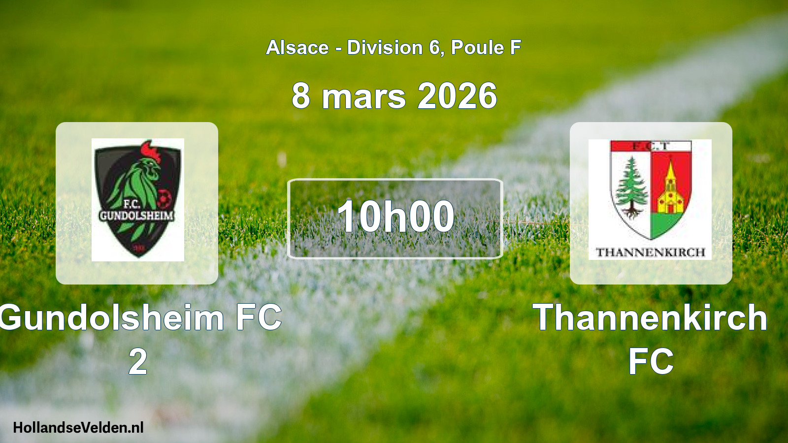 Scheduled Match: Gundolsheim FC 2 - Thannenkirch FC (14 December 2025)