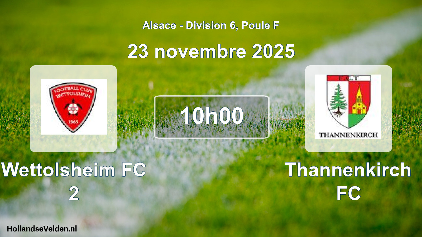 Scheduled Match: Wettolsheim FC 2 - Thannenkirch FC (23 November 2025)