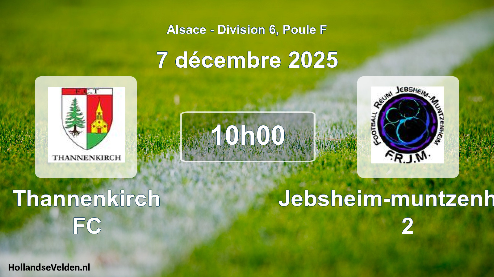Geplande wedstrijd: Thannenkirch FC - Jebsheim-muntzenheim 2 (7 december 2025)