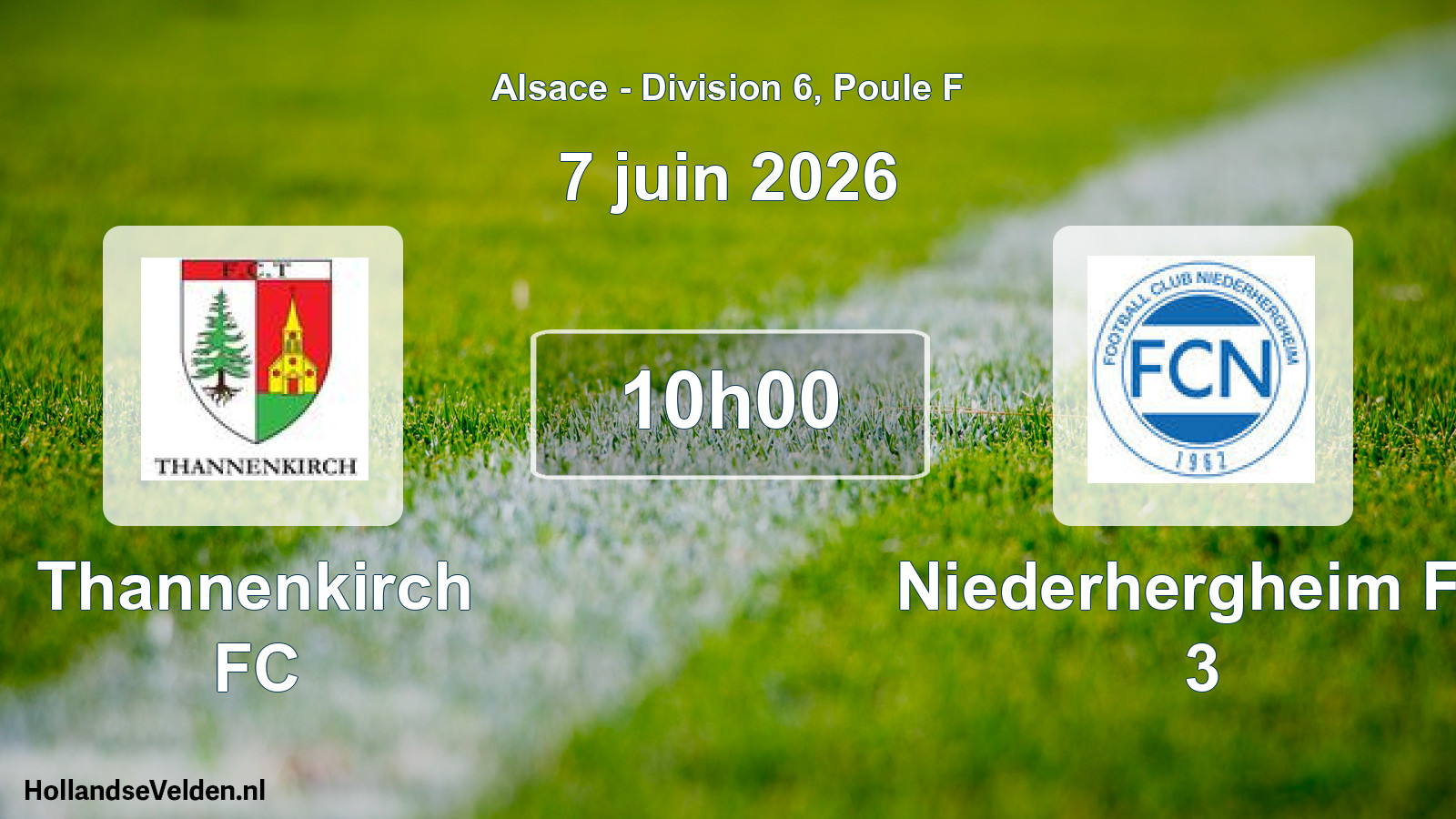 Scheduled Match: Thannenkirch FC - Niederhergheim FC 3 (7 June 2026)