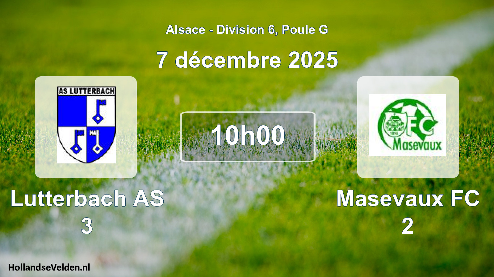 Geplande wedstrijd: Lutterbach AS 3 - Masevaux FC 2 (7 december 2025)