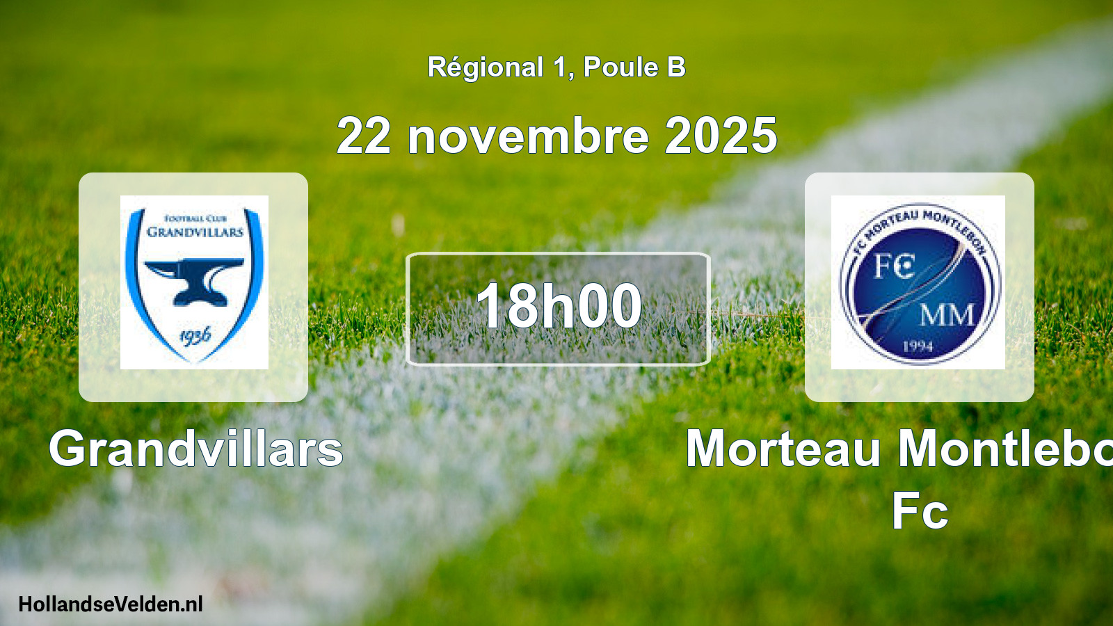 Geplande wedstrijd: Grandvillars - Morteau Montlebon Fc (22 novembre 2025)