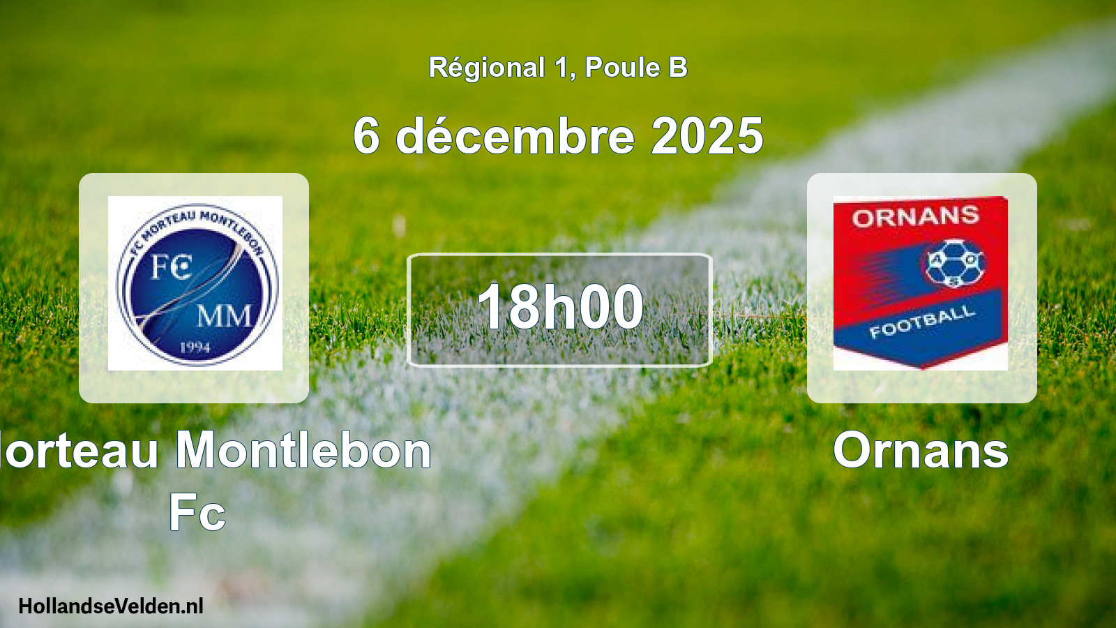 Geplande wedstrijd: Morteau Montlebon Fc - Ornans (6 décembre 2025)