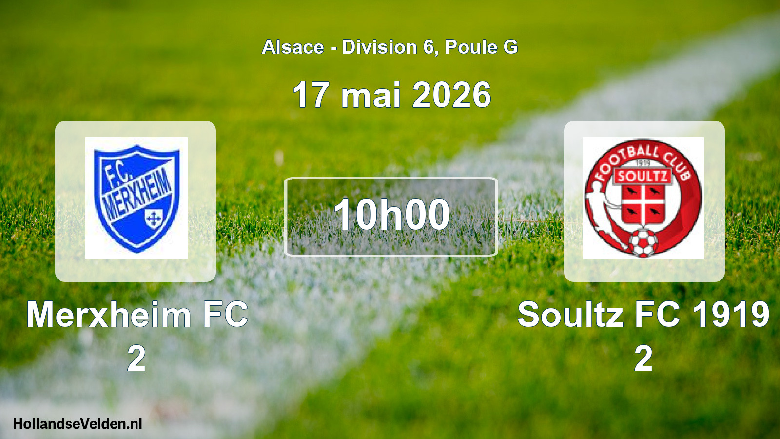 Scheduled Match: Merxheim FC 2 - Soultz FC 1919 2 (17 May 2026)