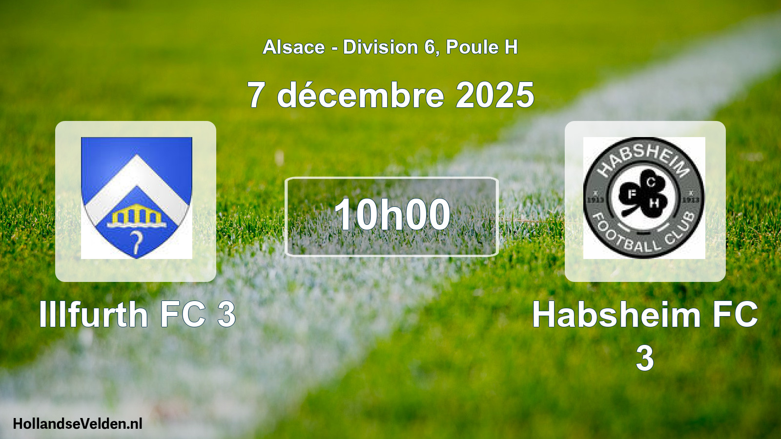Geplande wedstrijd: Illfurth FC 3 - Habsheim FC 3 (7 december 2025)