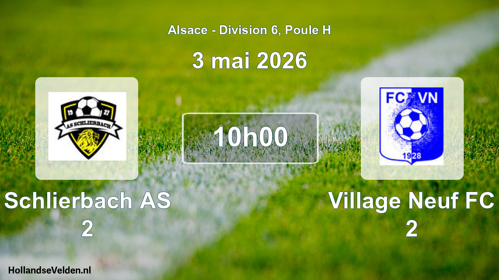 Scheduled Match: Schlierbach AS 2 - Village Neuf FC 2 (3 May 2026)