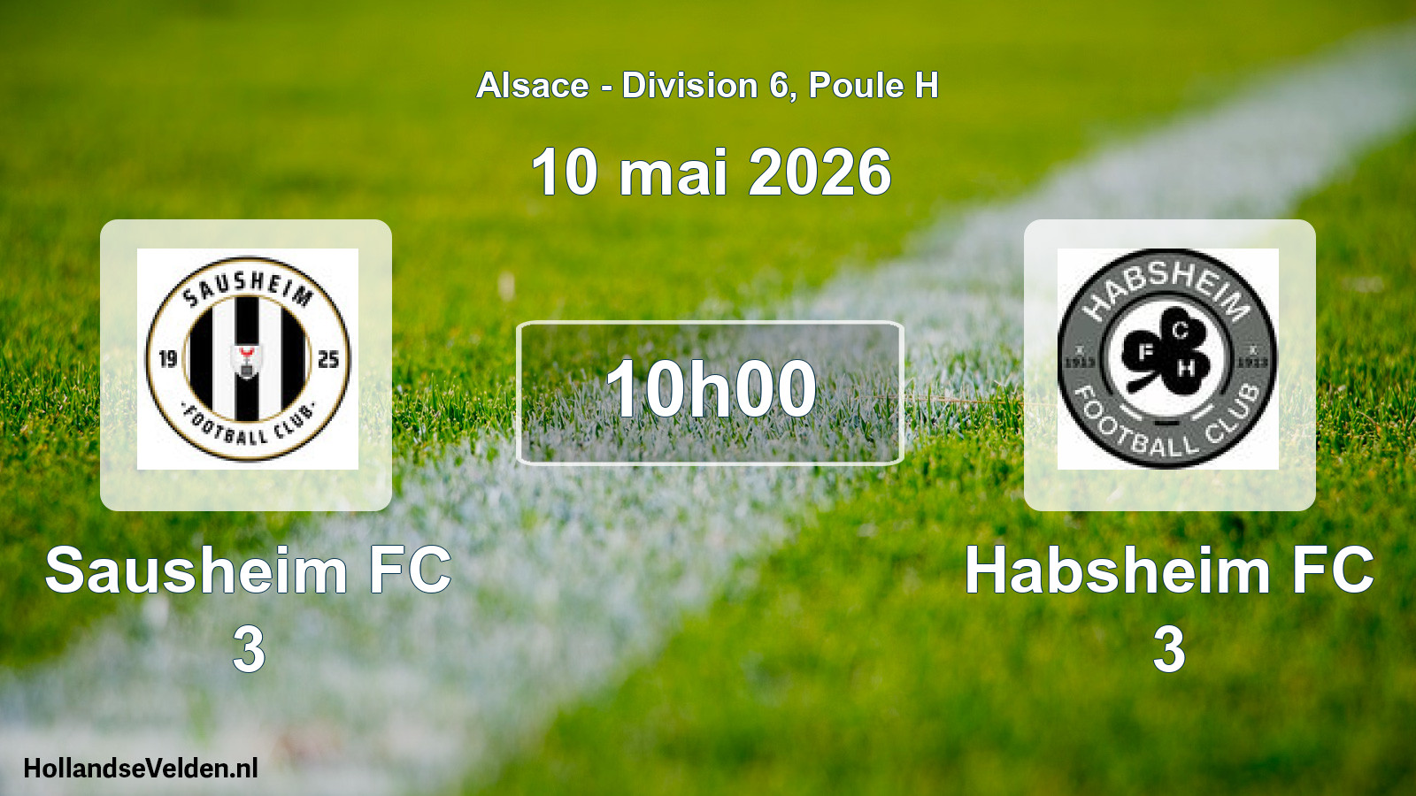 Scheduled Match: Sausheim FC 3 - Habsheim FC 3 (10 May 2026)