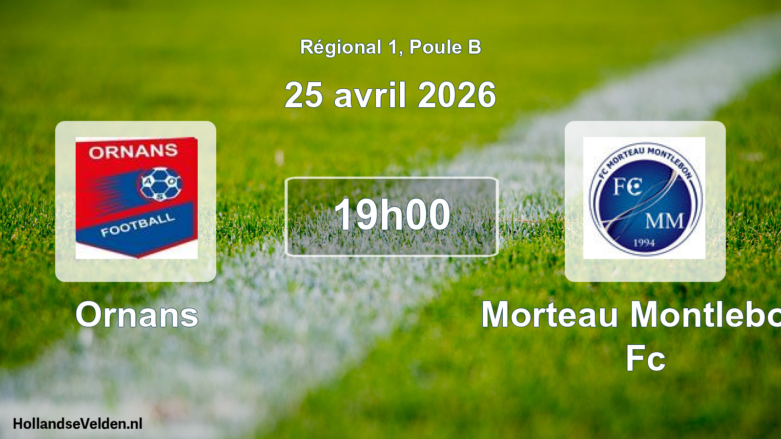 Geplande wedstrijd: Ornans - Morteau Montlebon Fc (25 april 2026)