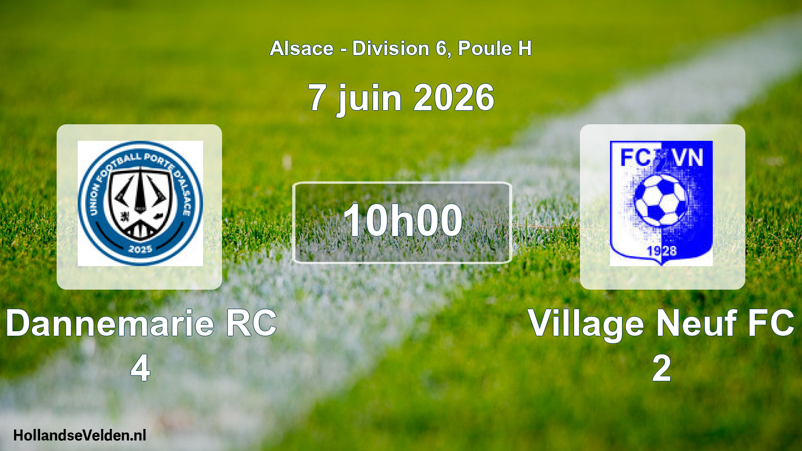 Scheduled Match: Dannemarie RC 4 - Village Neuf FC 2 (7 June 2026)