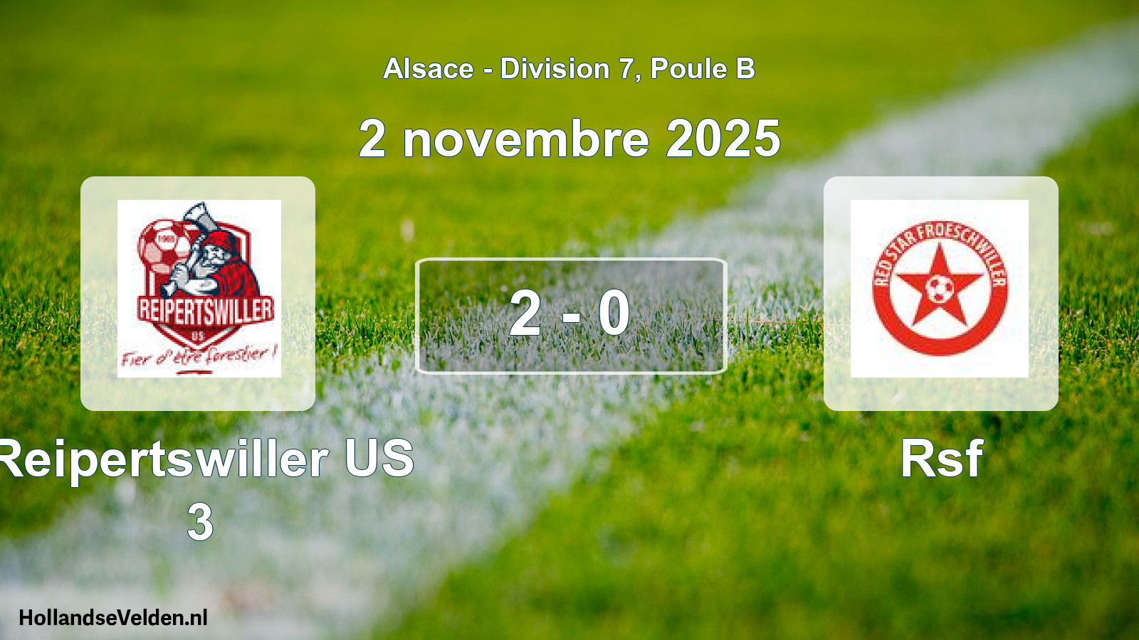 Match joué: Reipertswiller US 3 - Rsf 2 - 0 (2 novembre 2025)