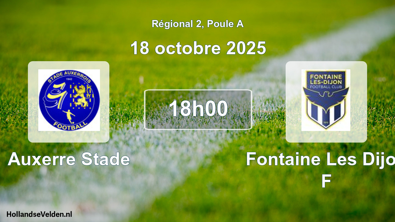 Scheduled Match: Auxerre Stade - Fontaine Les Dijon F (18 October 2025)