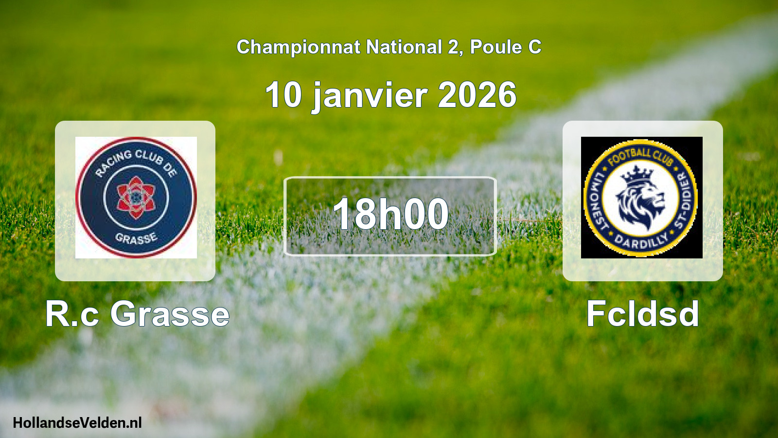 Geplande wedstrijd: R.c Grasse - Fcldsd (10 janvier 2026)