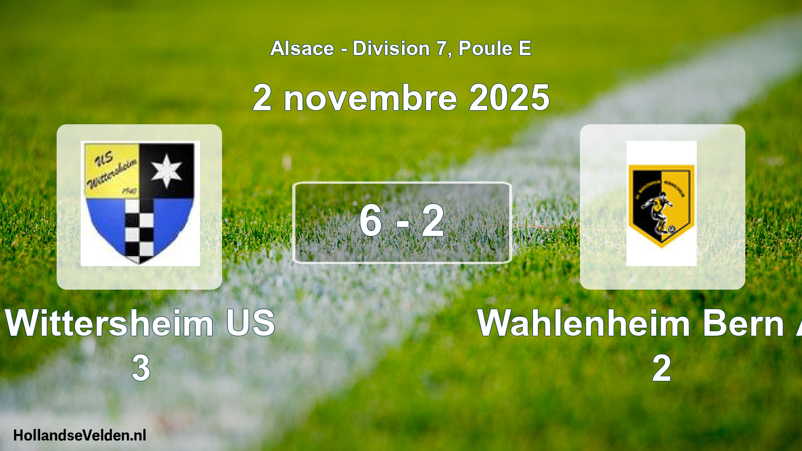 Total number of matches played: Wittersheim US 3 - Wahlenheim Bern AS 2 6 - 2 (2 November 2025)