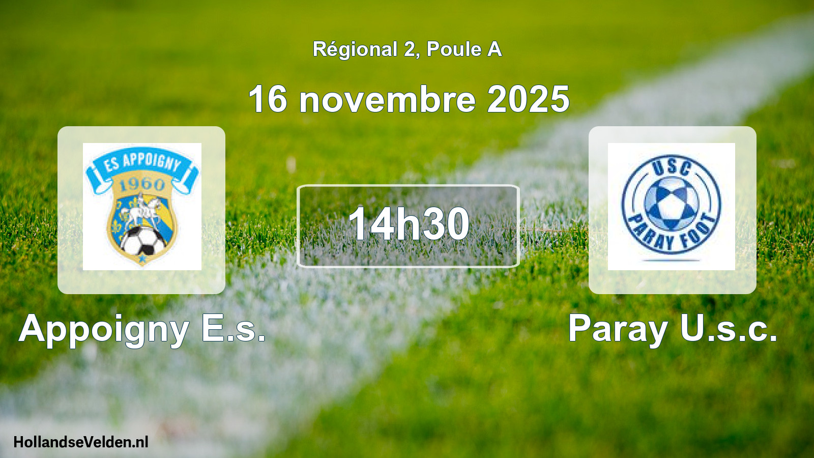 Scheduled Match: Appoigny E.s. - Paray U.s.c. (16 November 2025)