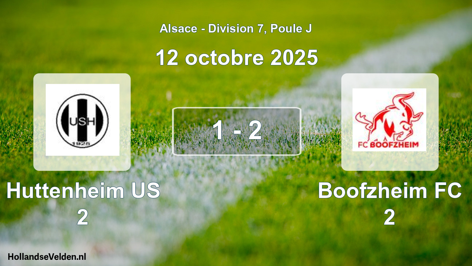 Total number of matches played: Huttenheim US 2 - Boofzheim FC 2 1 - 2 (12 October 2025)