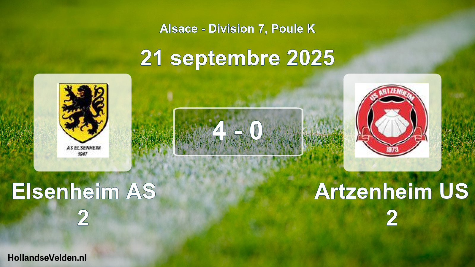 Gespeelde wedstrijd: Elsenheim AS 2 - Artzenheim US 2 4 - 0 (21 september 2025)