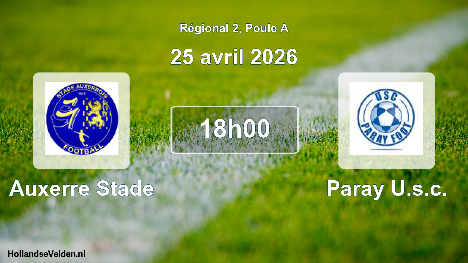 Scheduled Match: Auxerre Stade - Paray U.s.c. (25 April 2026)