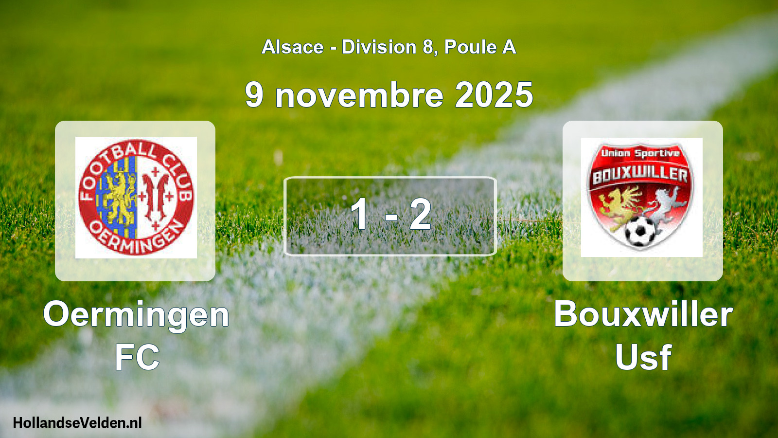 Total number of matches played: Oermingen FC - Bouxwiller Usf 1 - 2 (9 November 2025)
