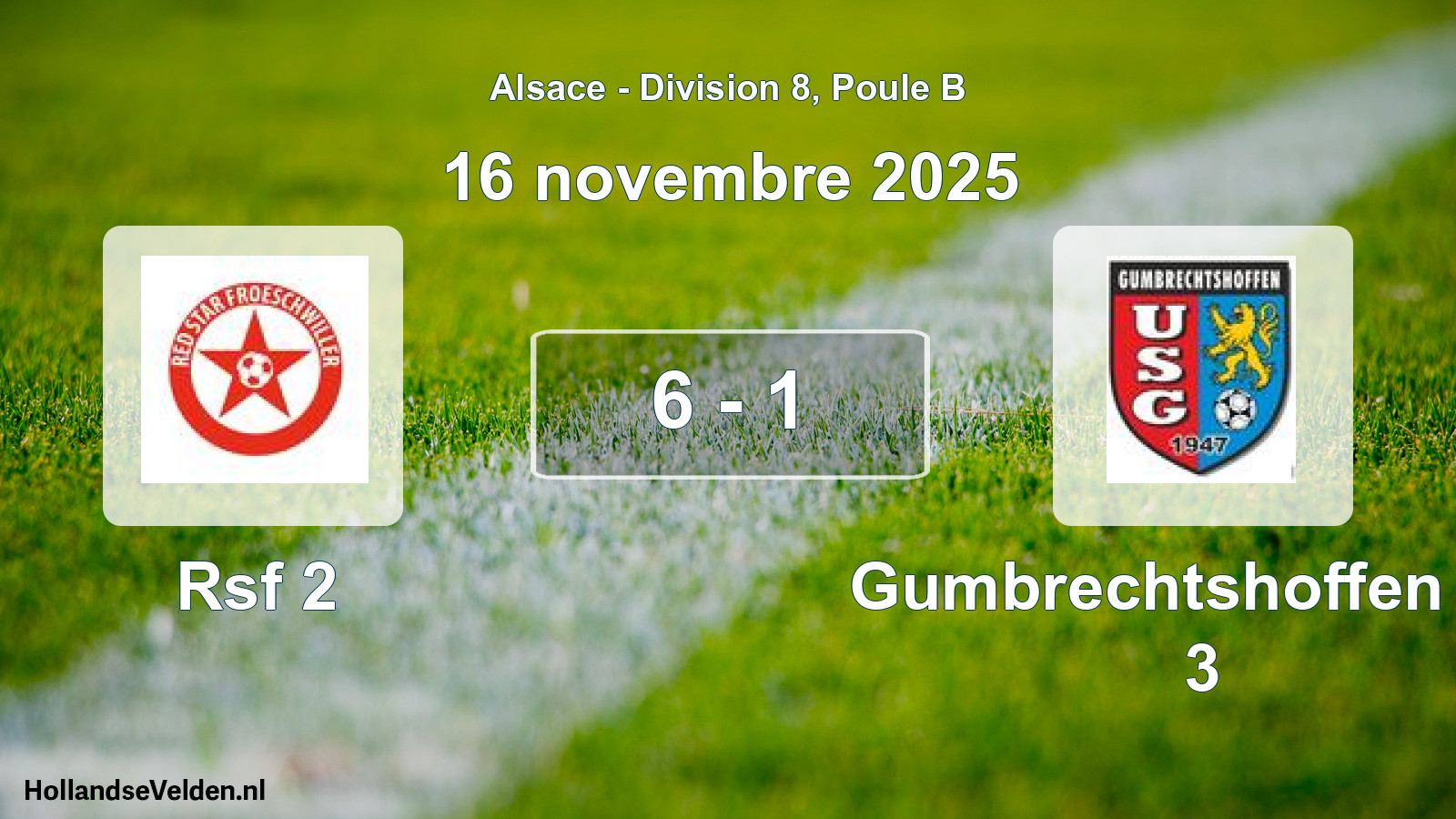 Total number of matches played: Rsf 2 - Gumbrechtshoffen US 3 6 - 1 (16 November 2025)