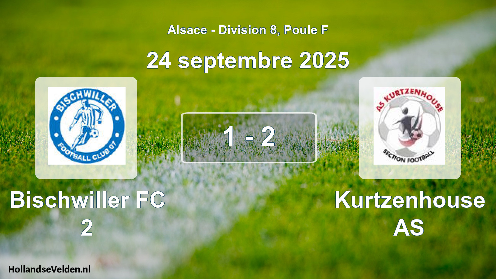 Match joué: Bischwiller FC 2 - Kurtzenhouse AS 1 - 2 (24 septembre 2025)