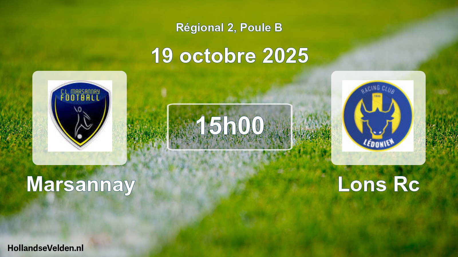 Geplande wedstrijd: Marsannay - Lons Rc (19 octobre 2025)