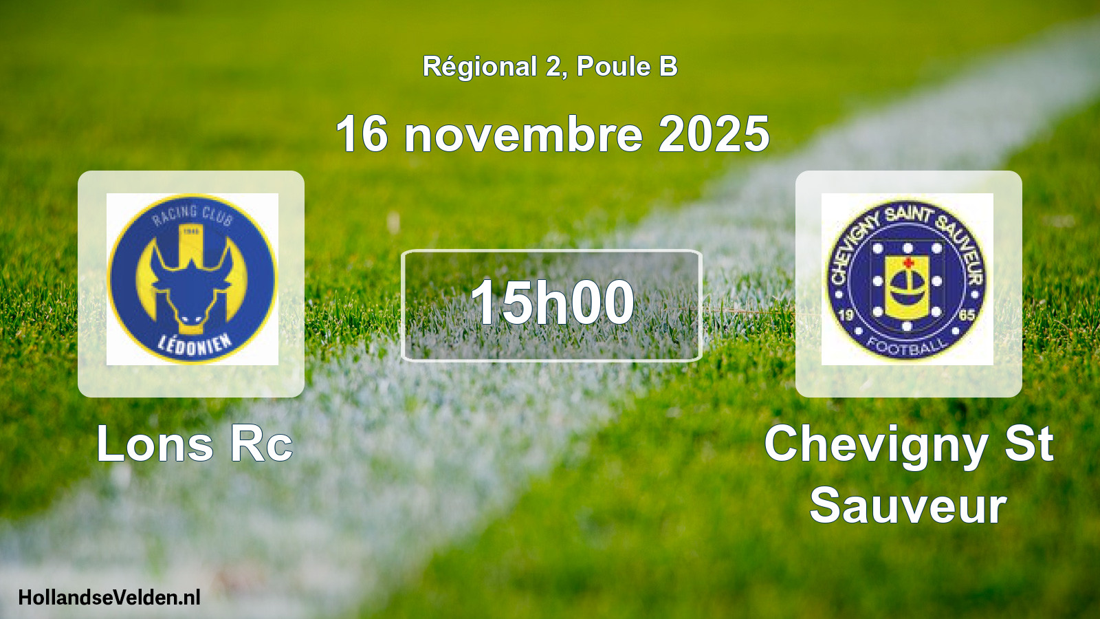 Geplande wedstrijd: Lons Rc - Chevigny St Sauveur (16 november 2025)