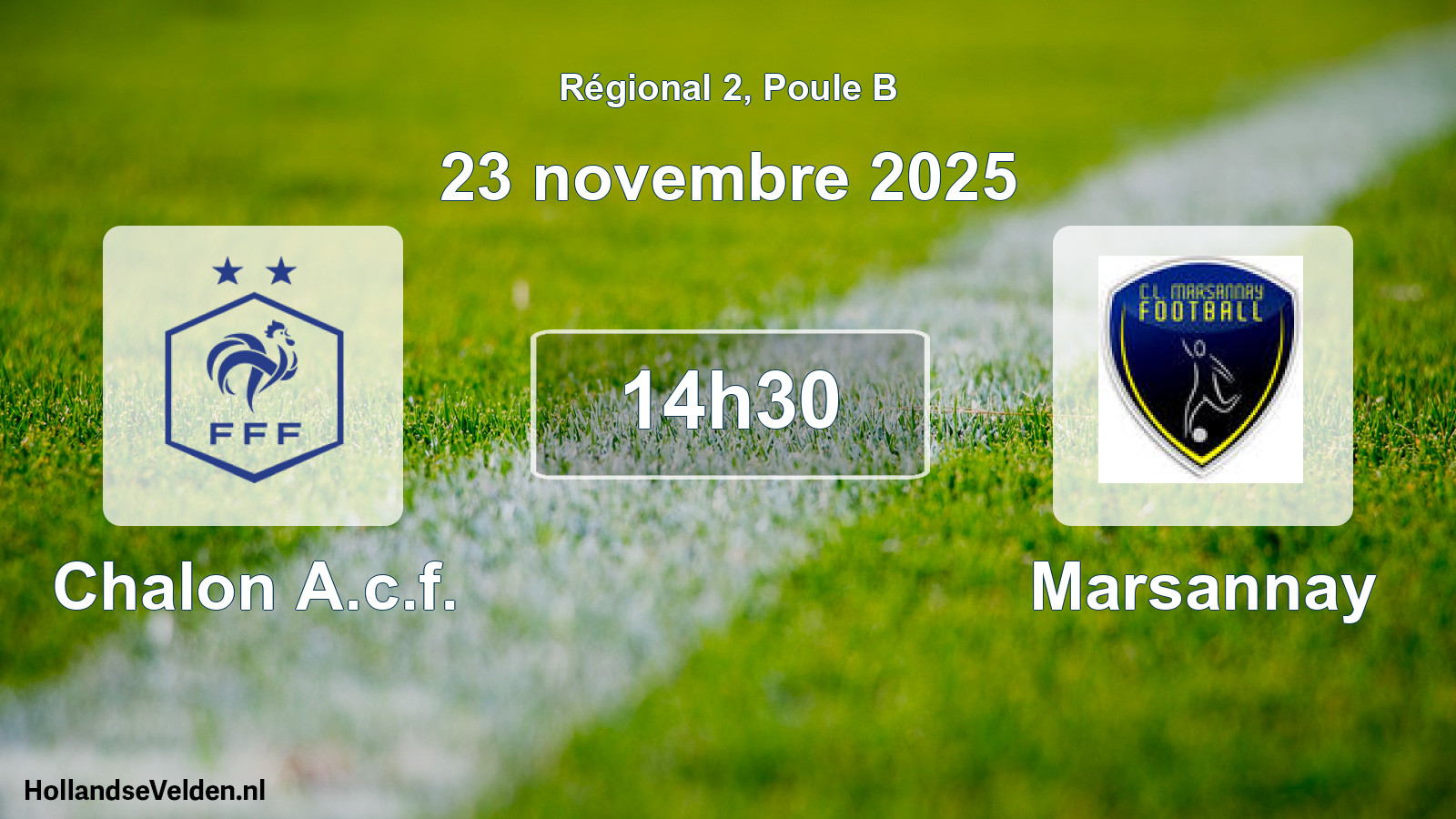 Geplande wedstrijd: Chalon A.c.f. - Marsannay (23 novembre 2025)