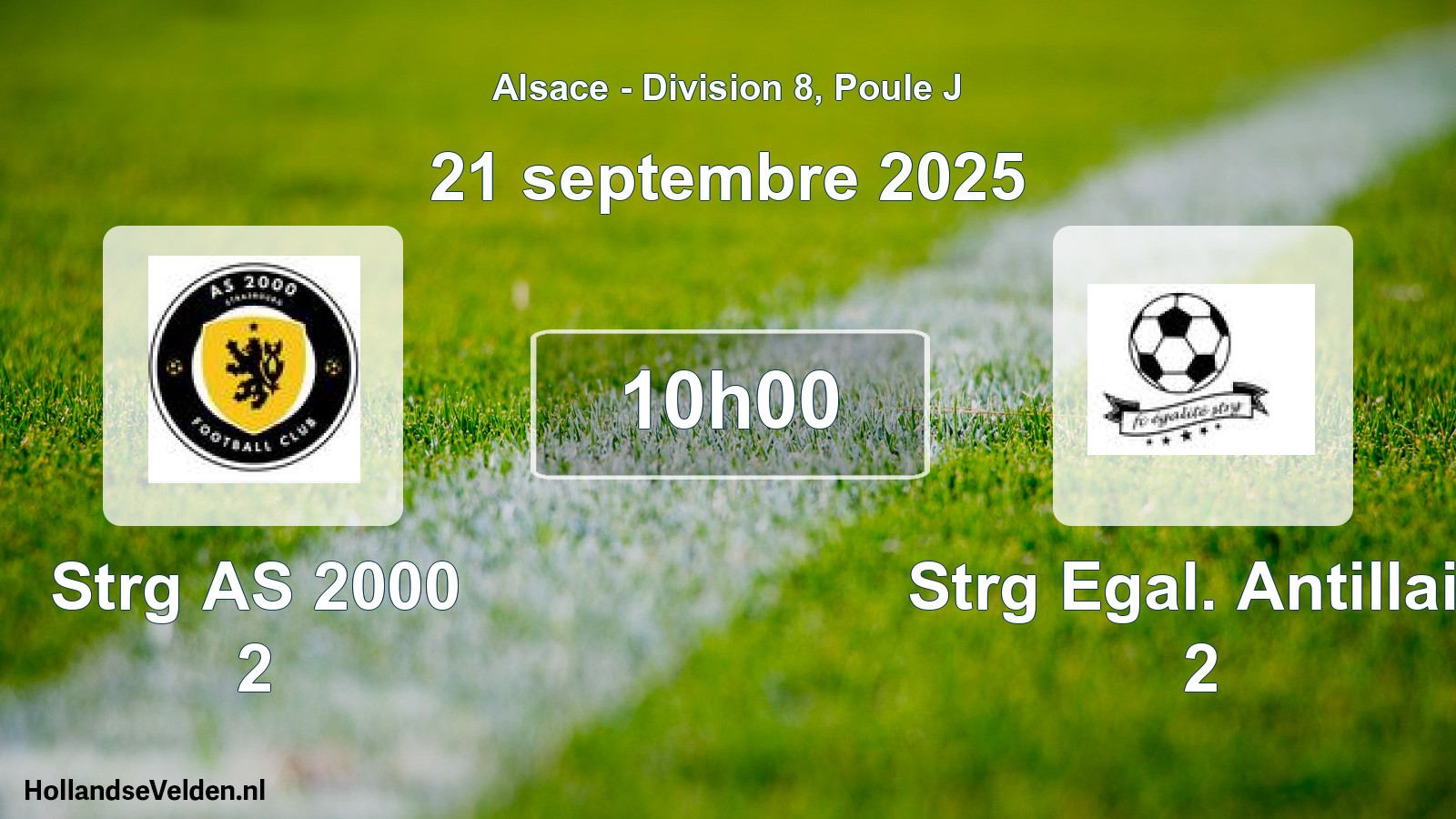 Scheduled Match: Strg AS 2000 2 - Strg Egal. Antillais 2 (21 September 2025)